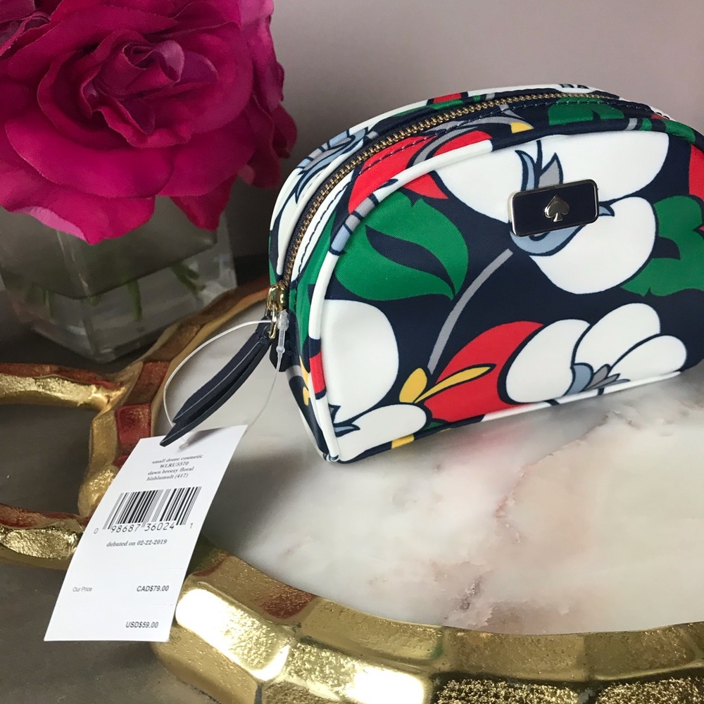 Kate Spade Dawn Breezy Small Dome Cosmetic Bag NWT - Picture 2 of 6